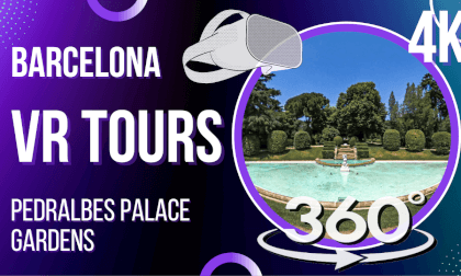 walking Tours - Pedralbes Palace Gardens Barcelona VR Video walking Tours - Pedralbes Palace Gardens Barcelona VR