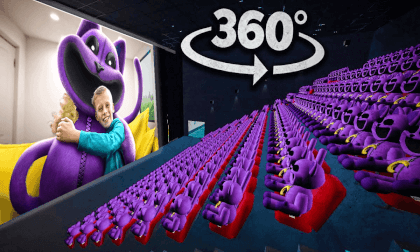 360° Poppy Playtime - CINEMA HALL | 4K VR 360 Video [CATNAP EDITION]
