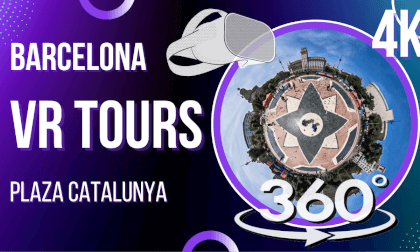 Walking Plaza Catalunya Barcelona VR Video Walking Plaza Catalunya Barcelona VR