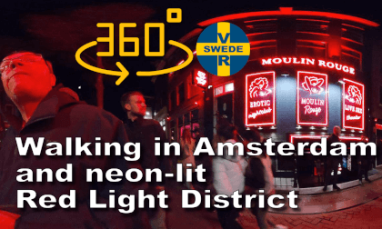 Walking in Amsterdam with red light district VR Video Walking in Amsterdam with red light district VR
