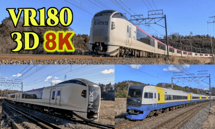 JR East Sobu Line train,Narita Express E259 series,255 series and 217 series scheduled for retirement VR Video JR East Sobu Line train,Narita Express E259 series,255 series and 217 series scheduled for retirement VR