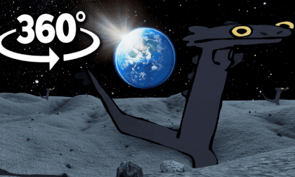 Watching Toothless Dragon Dancing on the Moon | VR 360° Watching Toothless Dragon Dancing on the Moon | VR 360°