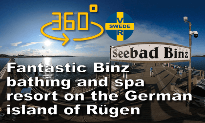 Binz is the largest bathing and spa resort at Prorer Bay, on the German island of Rügen.