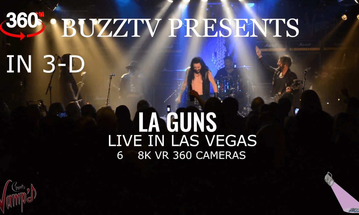 LA GUNS VR IN VEGAS live in las vegas 8k vr 360 3-D TB