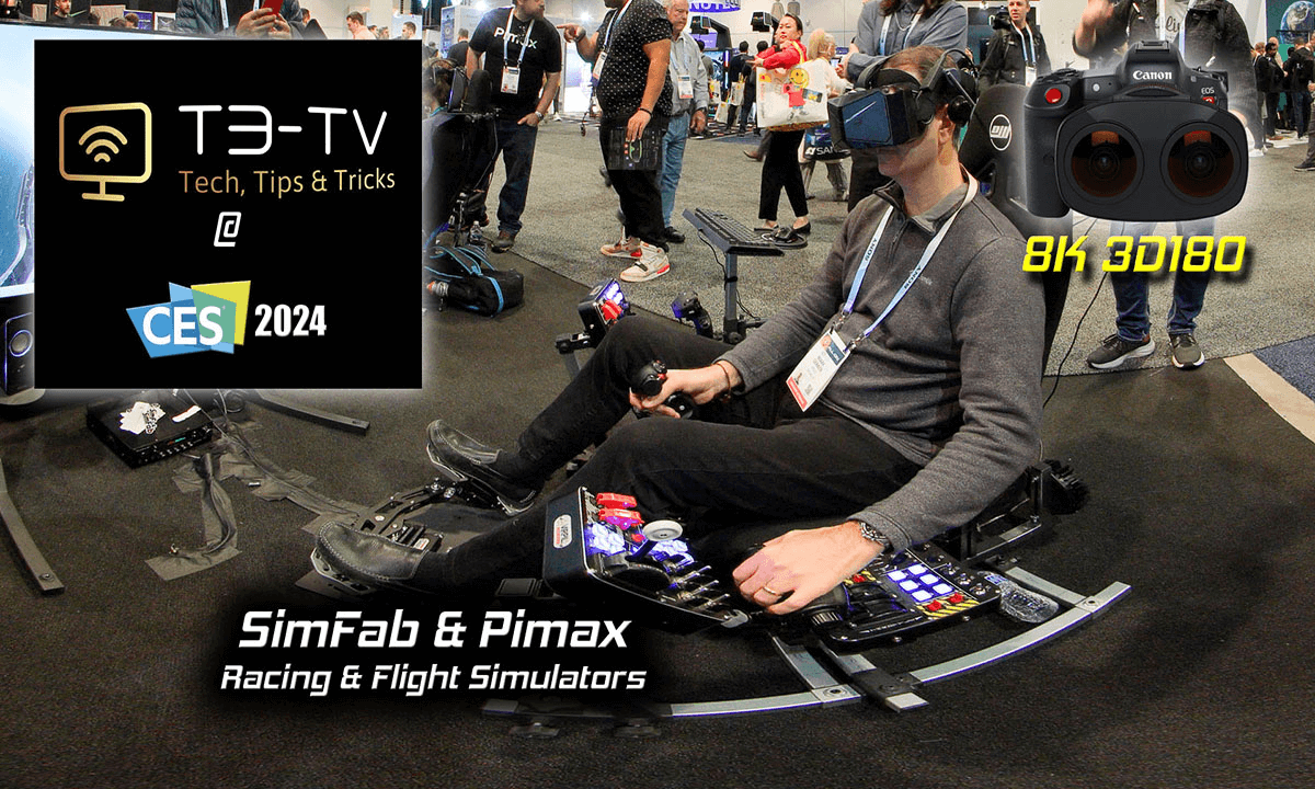 CES 2024 - Racing & Flight Simulators (8K 3D VR180)