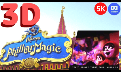 New! Mickey's Philharmagic Tokyo Disney Land / Seats on the right VR Video New! Mickey's Philharmagic Tokyo Disney Land / Seats on the right VR