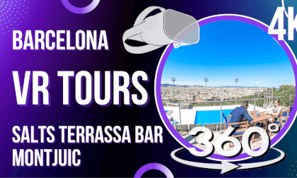 Walking Tour - Salts terrace Bar Montjuic Barcelona VR Video Walking Tour - Salts terrace Bar Montjuic Barcelona VR