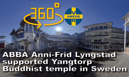 ABBA  Anni-Frid Lyngstad  supported Yangtorp  Buddhist qigong temple in Sweden VR Video ABBA  Anni-Frid Lyngstad  supported Yangtorp  Buddhist qigong temple in Sweden VR