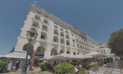 360 VR Aristotelous Square and waterfront Nikis avenue. Thessaloniki, Greece