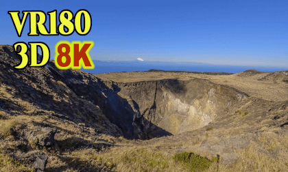 Mt. Mihara, an active volcano with a view of Mt. Fuji,in Izu-Ohshima island,TOKYO,Japan VR Video Mt. Mihara, an active volcano with a view of Mt. Fuji,in Izu-Ohshima island,TOKYO,Japan VR