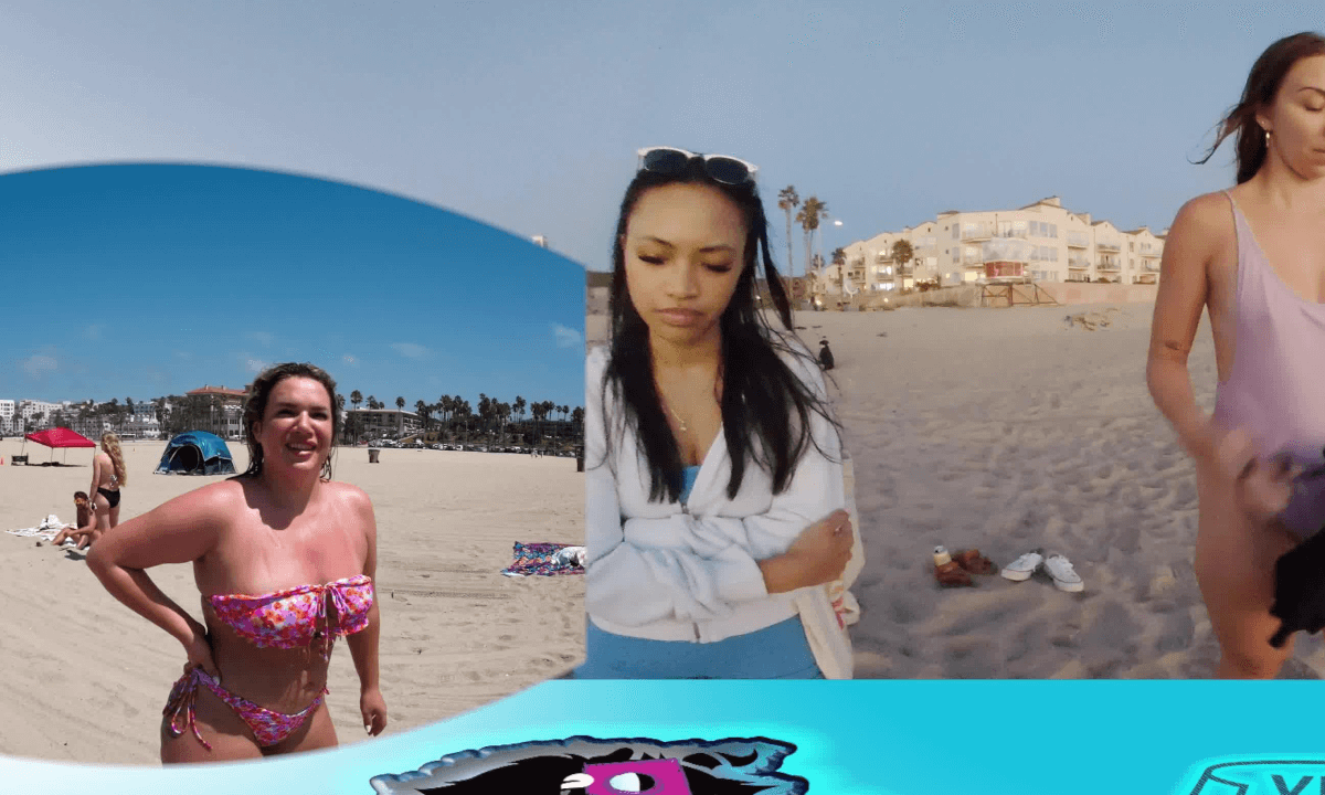 TEAM BRIDE UNBOXING AT THE BEACH FIRST UNBOXING IN 360 AT THE BEACH NEW CAMERA AND REAL CAMERA FOOTAGE 4K