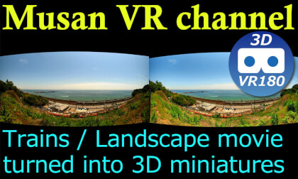 Trains Landscape movie turned into 3D miniatures VR Video Trains Landscape movie turned into 3D miniatures VR