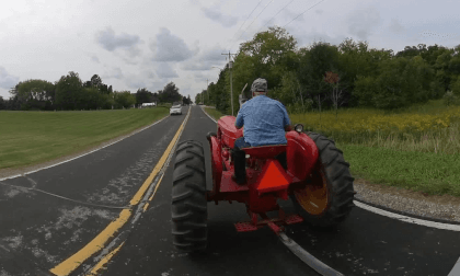 Saxonia House open house - Tractor ride from house to grave yard