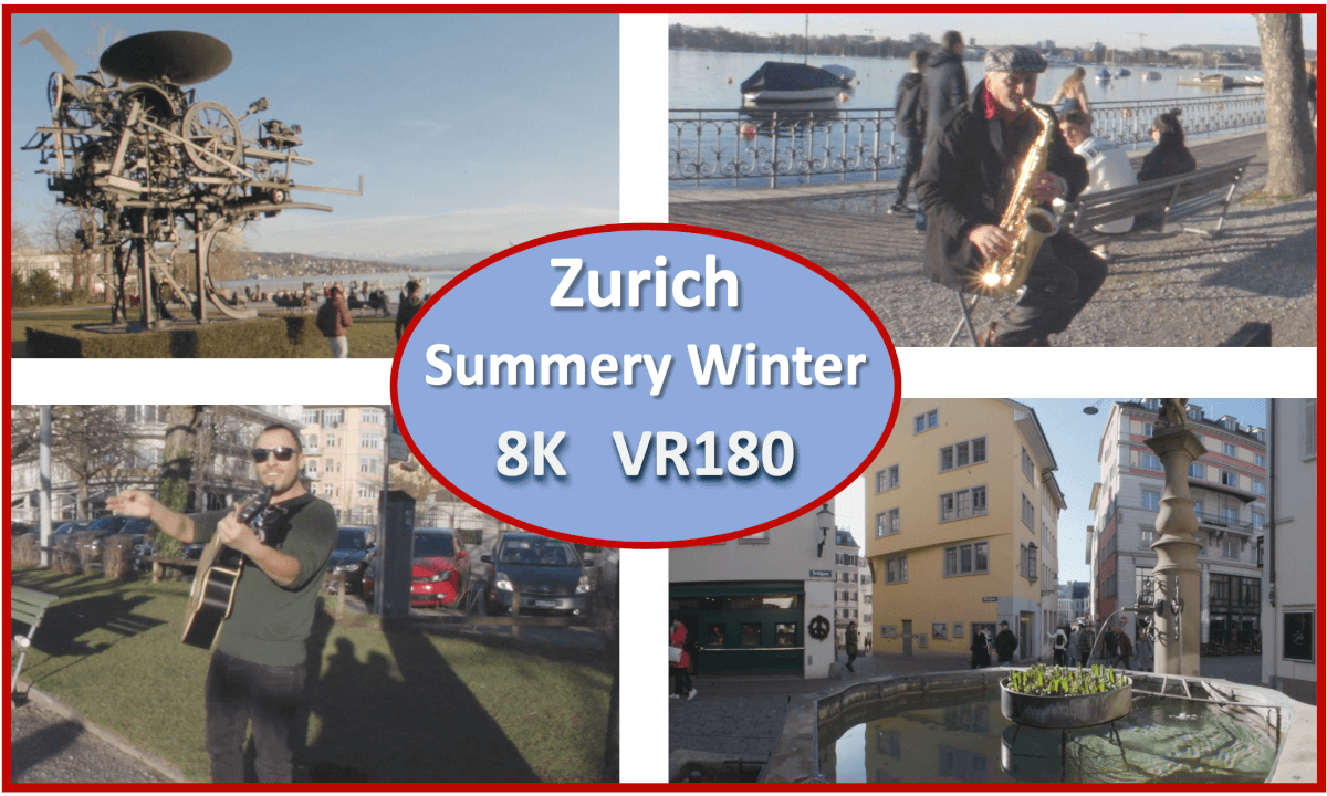 Zurich, Switzerland - A warm spell in mid winter