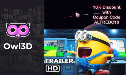 SuperBowl AI Minions 4 in 3D by Owl3D SuperBowl AI Minions 4 in 3D by Owl3D