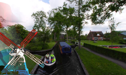 Netherlands VR - Giethoorns busy canals 8k 60fps VR180 360 3D