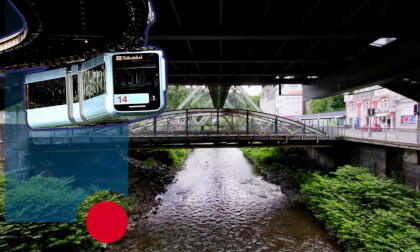 Wuppertal VR - Below Monorail Stations 8k 60fps VR180 360 3D