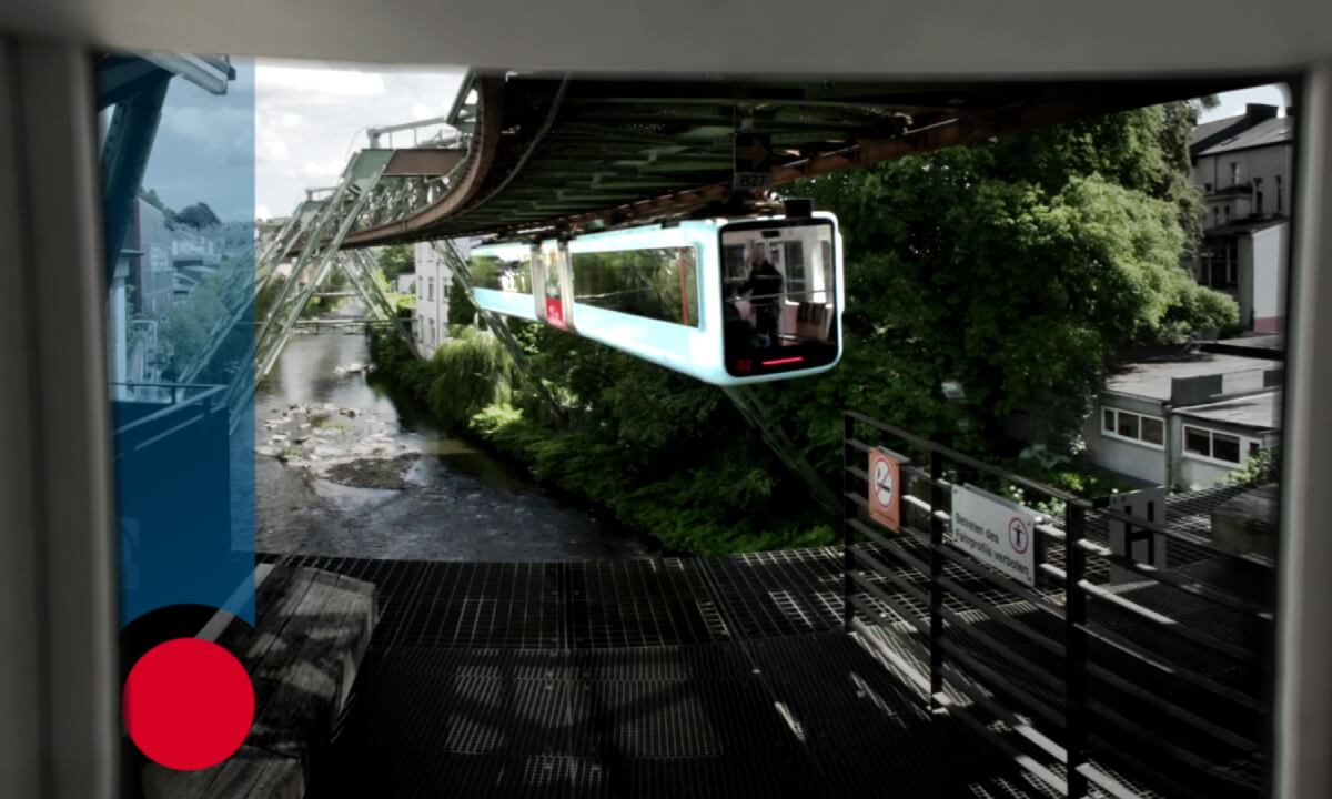 Wuppertal VR - Monorail Ride Along 8k 60fps VR180 360 3D