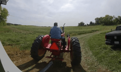 Saxonia House - Fillmore WI - Tractor ride from house to beer cave Saxonia House - Fillmore WI - Tractor ride from house to beer cave