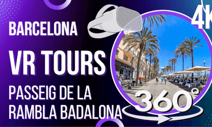 Passeig de la Rambla Badalona Barcelona VR Video Passeig de la Rambla Badalona Barcelona VR