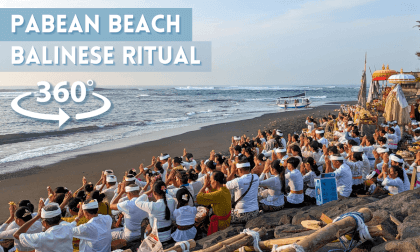 Bali's Melasti Purification Ceremony - Travel in Pabean Beach Bali, Indonesia VR Video Bali's Melasti Purification Ceremony - Travel in Pabean Beach Bali, Indonesia VR