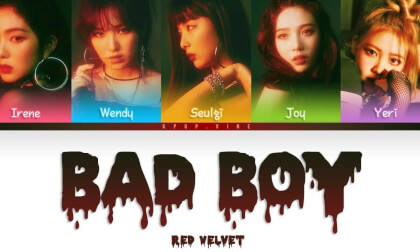 KPOP RED VELVET - BAD BOY