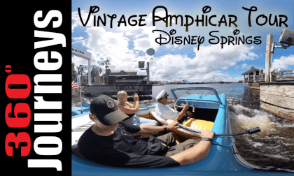 Take a 360° Spin in a Vintage Amphicar on Lake Buena Vista, Disney Springs VR Video Take a 360° Spin in a Vintage Amphicar on Lake Buena Vista, Disney Springs VR