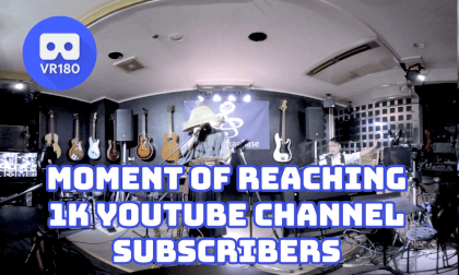 The moment sakae base's YouTube channel reaches 1,000 subscribers with Sax Samurai VR Video The moment sakae base's YouTube channel reaches 1,000 subscribers with Sax Samurai VR