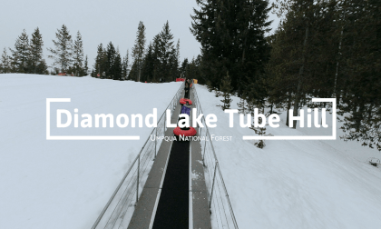 Diamond Lake Resort Tube Hill - conveyor belt lift