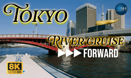 🛥️Tokyo River cruise [Short Version. x8 Fast Forward] Odaiba to Asakusa -Travel Japan -