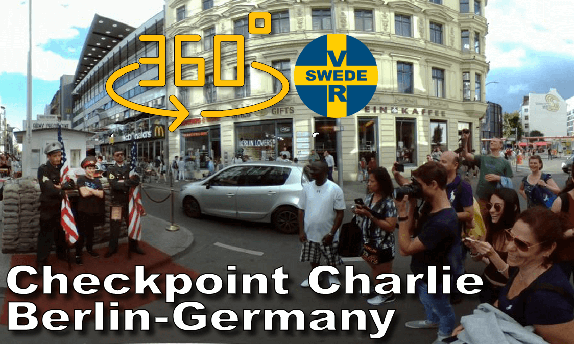 Checkpoint Charlie or Checkpoint C in Berlin Germany