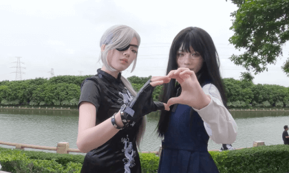 Two cute little cosplay sisters Two cute little cosplay sisters