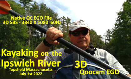 Qoocam EGO 3D - Native SBS File Format - 66 deg. HFOV - Ipswich River Kayaking VR Video Qoocam EGO 3D - Native SBS File Format - 66 deg. HFOV - Ipswich River Kayaking VR