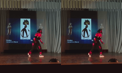 2023.11.04 1604 - "Parade of Illusions" - Helluva Boss Millie, Puss in Boots (2) cosplay [EGO 3D]