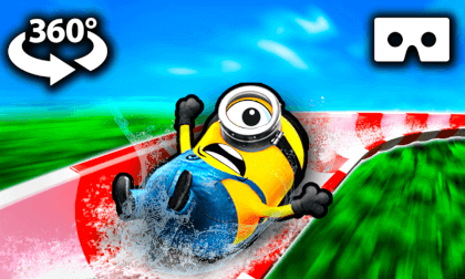 Minions Waterslide 360° VR VR Video Minions Waterslide 360° VR VR