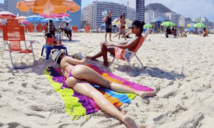 Walking on Copacabana Beach [part 1] Summer Rio de Janeiro Brazil 2024 Walking #077 Just Walk Travel VR