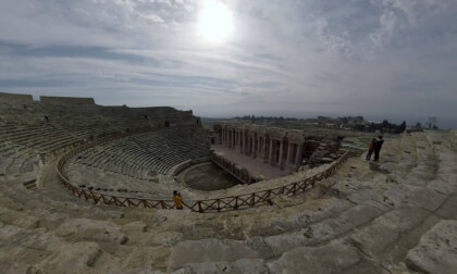 360 VR Roman amphitheatre in ancient Hierapolis city, Turkey 360 VR Roman amphitheatre in ancient Hierapolis city, Turkey