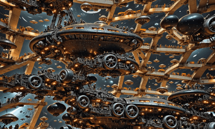 180 VR - UFO multidimensional 1/2-  (AI ComfyUi, Deforum)