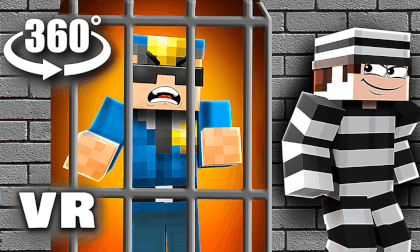 VR 360° FASTEST PRISON BREAK (Minecraft Animation)