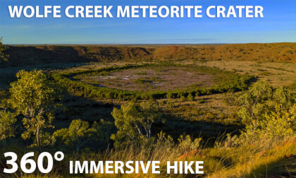 Wolfe Creek Meteorite Crater - Western Australia, 360 hiking video