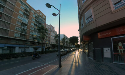 360 VR Cityscape of Valencia, Spain. Peris y Valero street view