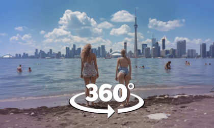 360° Toronto Island Adventure: Surreal Beach Hangout with Stunning Skyline Views! VR Video 360° Toronto Island Adventure: Surreal Beach Hangout with Stunning Skyline Views! VR
