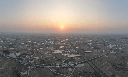 中国湖北江汉平原500米高空鸟瞰 VR Video 中国湖北江汉平原500米高空鸟瞰 VR