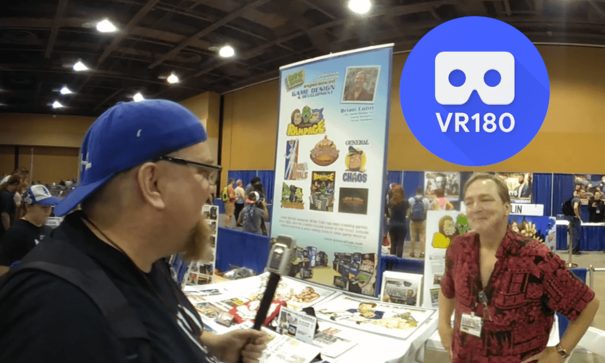 Interview with Game Designer Brian F Colin at the Game On Expo 2018 VR180 5.7k 3D