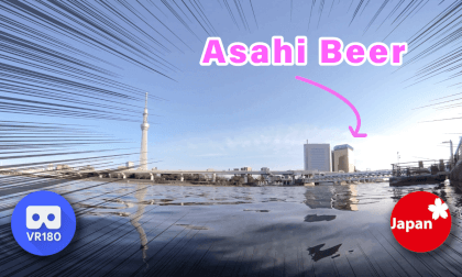 東京スカイツリーをいろんな角度から撮影してたらアサヒビールの本社ビルが光ってた VR Video 東京スカイツリーをいろんな角度から撮影してたらアサヒビールの本社ビルが光ってた VR
