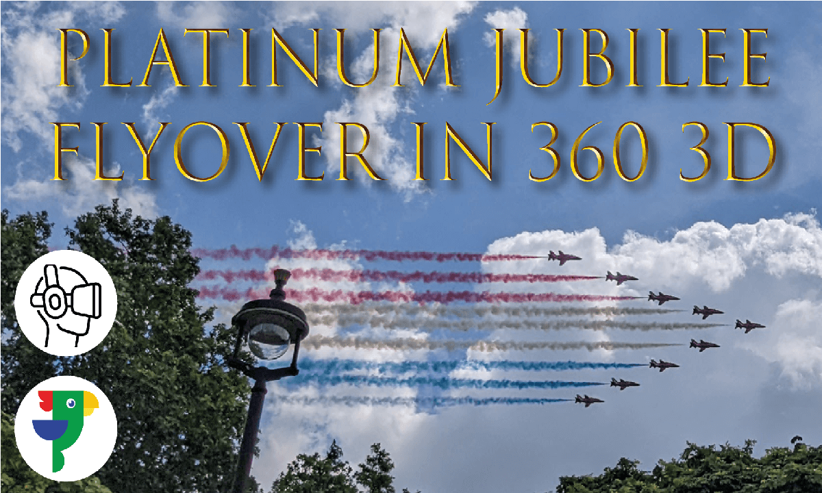 Queen Platinum Jubilee Fly Over in 8K 360 3D