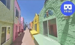 Capitola Village.  VR180 Virtual Experience VR Video Capitola Village.  VR180 Virtual Experience VR