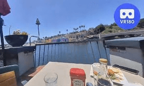 SeaFood at Paradise Beach Grill, Capitola Beach. VR180 Virtual Tasting