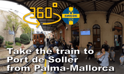 The Soller train from Palma  Mallorca VR Video The Soller train from Palma  Mallorca VR