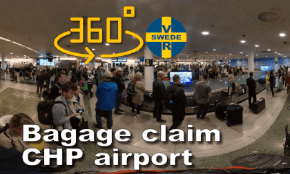 Bagage claim Copenhageb airport, Denmark VR Video Bagage claim Copenhageb airport, Denmark VR